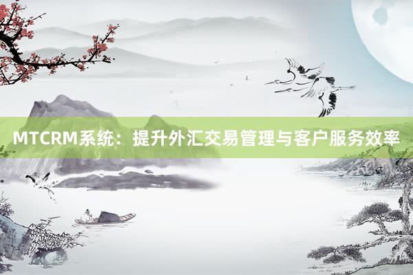 MTCRM系统：提升外汇交易管理与客户服务效率